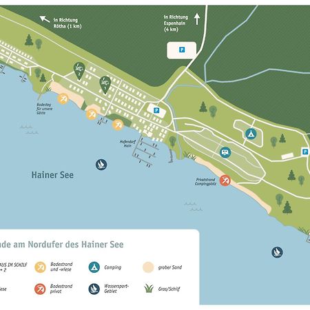 Haus Im Schilf 2 - Ferienwohnungen Am Hainer See Bei Leipzig Neukieritzsch Dış mekan fotoğraf